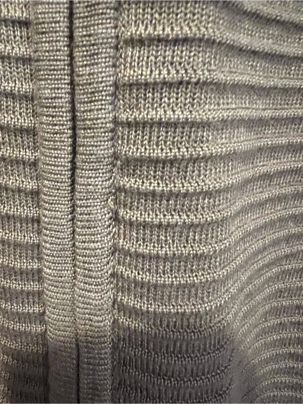Calvin Klein Taupe Brown Full Zip Ribbed Long Sleeved Sweater size Medium - Picture 10 of 15